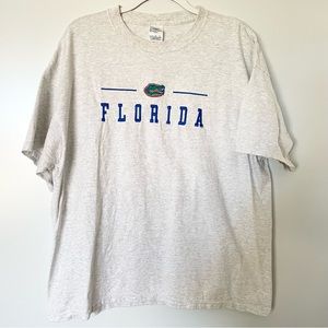 Gray Florida Gators T Shirt Embroidered Logo XL Mens Football Delta Magnum